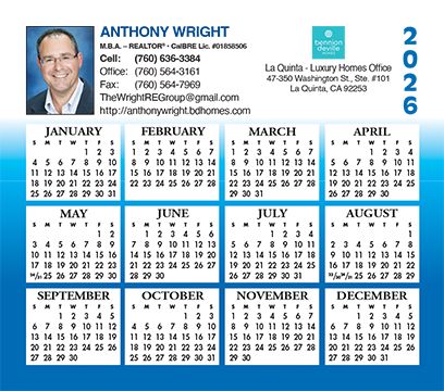 real estate calendars